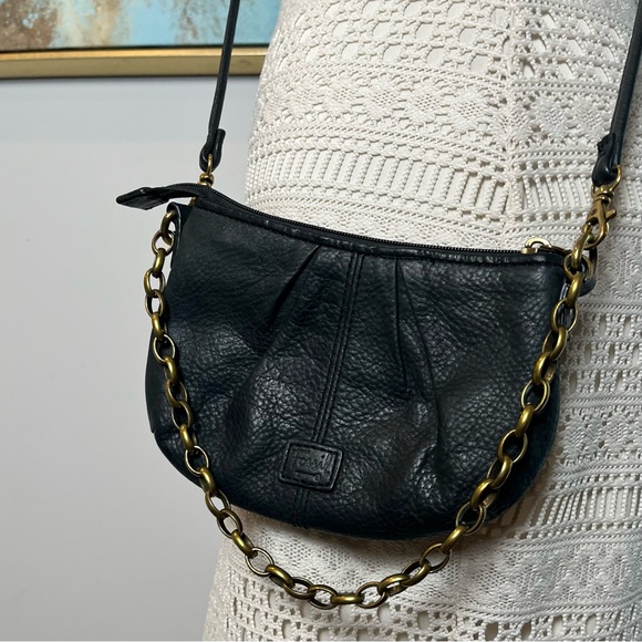 Fossil Leather Bag with Chain Strap - Picture 10 of 12